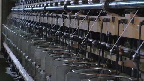Thread production machine Stock Footage 137772316
