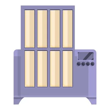 Thread production textile icon, cartoon style 스톡 일러스트