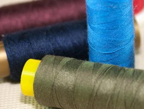 Thread reels Stock Photos