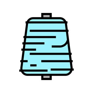Thread roll textile color icon vector illustration イラスト素材