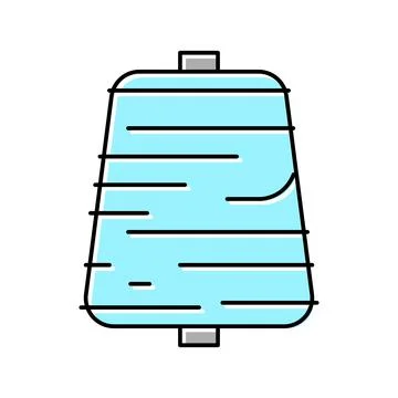 Thread roll textile color icon vector illustration イラスト素材