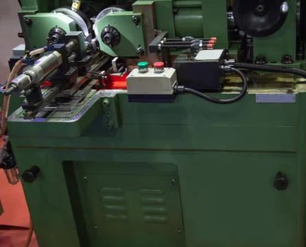 Thread rolling machine Foto stock