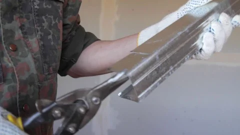 Thread scissors on metal Vídeo Stock 76017689