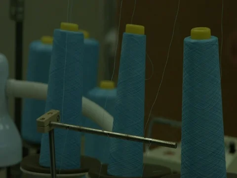 Thread Serger Slow Motion Stock Footage 72717027