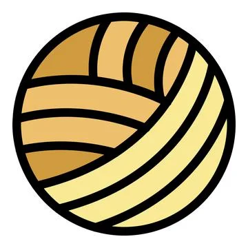 Thread sewing ball icon color outline vector Stock Illustration