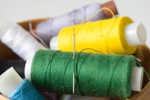 Thread for sewing Stock Photos