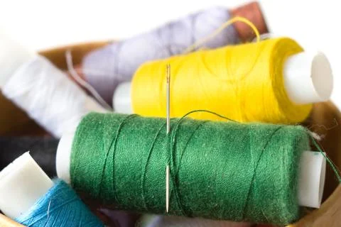Thread for sewing 스톡 사진