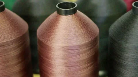 Thread For Sewing Rack Focus Stock Footage 10800378