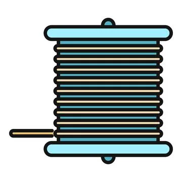 Thread spool for sewing and craft hobbies 库存插图