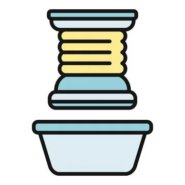 Thread spool for sewing and craft hobby Stock Illustration
