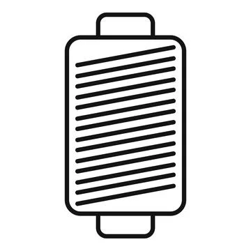 Thread spool showing diagonal lines for arts and crafts Illustrazione stock