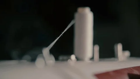 Thread spool unwinds Stock-Footage 71296381