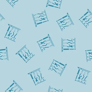 Thread spools embroidery hobby glyph vector seamless pattern Stock Illustration