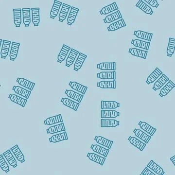 Thread spools embroidery hobby line seamless pattern Stock Illustration