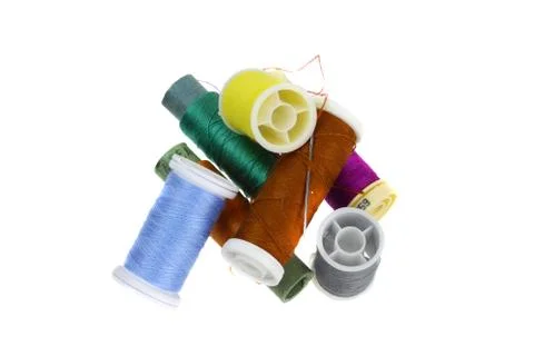 Thread spools Stock Photos