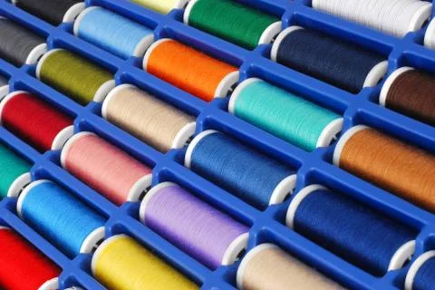 Thread spools Foto stock