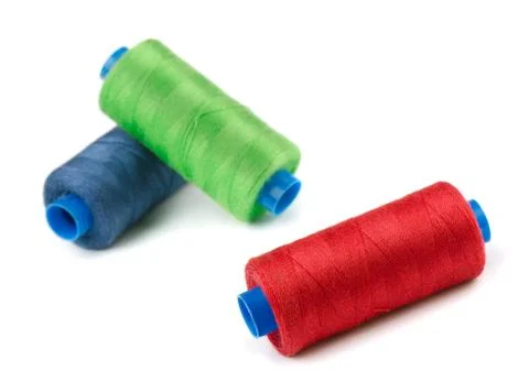 Thread spools Stock-Fotos