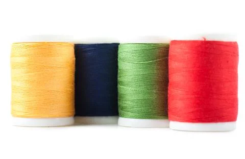 Thread spools Stock Photos