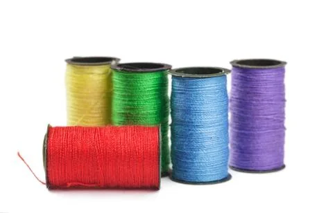 Thread spools Stock Photos
