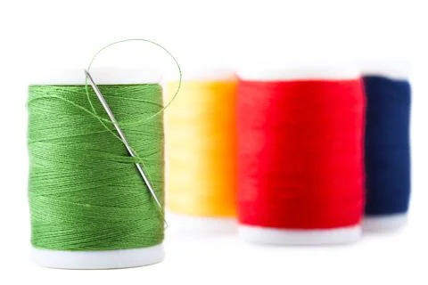 Thread spools Stock Photos