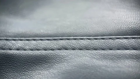 Thread Stitched Fabric Texture Leather Stock Footage 295436245