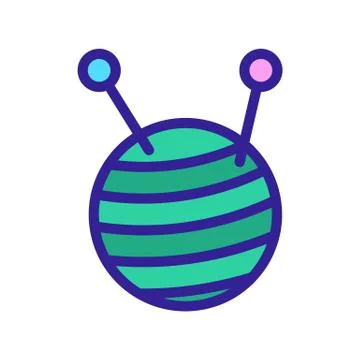 Thread tangle icon vector. Isolated contour symbol illustration イラスト素材