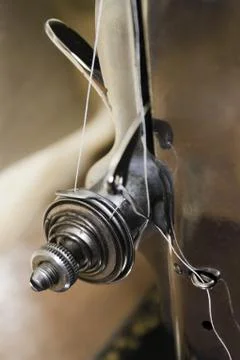 Thread tension regulator. Foto stock