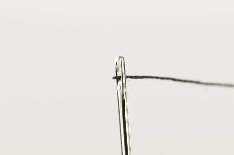 Thread Through Sewing Needle Pin Head Stock Photos