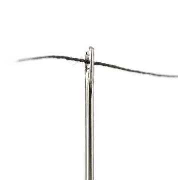 Thread Through Sewing Needle Pin Head Stock Photos