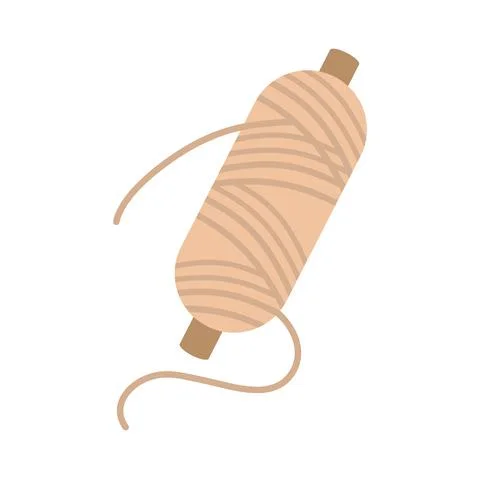 Thread tube knitted Stock Illustration