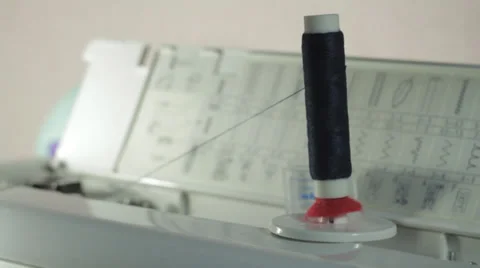Thread turns on the coil Stock Footage 38197984