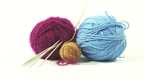 A thread is winded on a ball 스톡 동영상 68490763