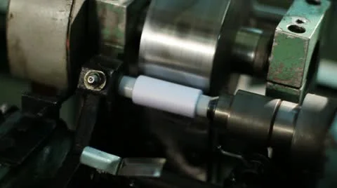 Thread winding machine Stock Footage 12377101