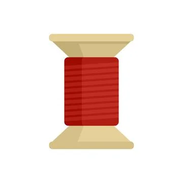 Thread wood bobine icon flat isolated vector イラスト素材