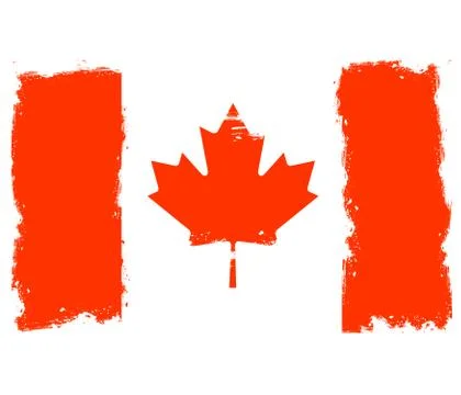 Threadbare flag of Canada Stock Illustration