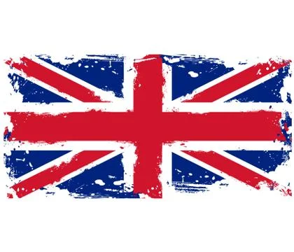 Threadbare flag of Great Britain Stock Illustration