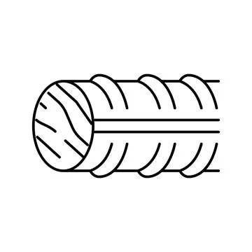 Threaded fittings line icon vector illustration Stock Illustration
