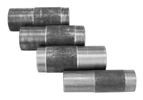 Threaded pipe unions Stock Photos