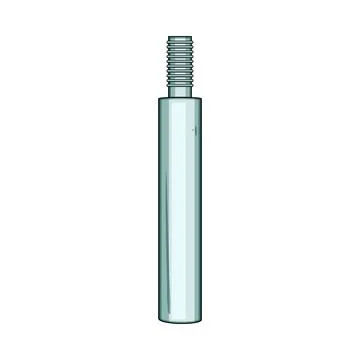 Threaded rod connecting metal hardware element Stock Illustration