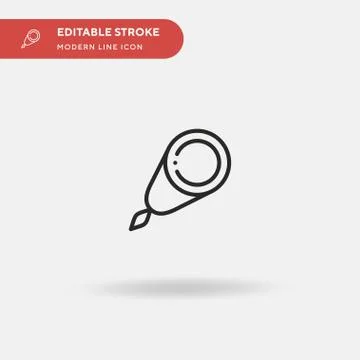 Threader Simple vector icon. Illustration symbol design template for web mobi Illustrazione stock