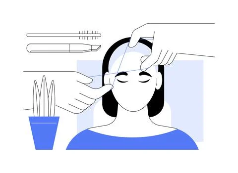Threading isolated cartoon vector illustrations. Stock Illustration