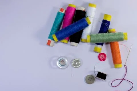 Threads and buttons Stock Photos