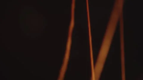 Threads on a black background with moving binary code numbers Video stock 273570076