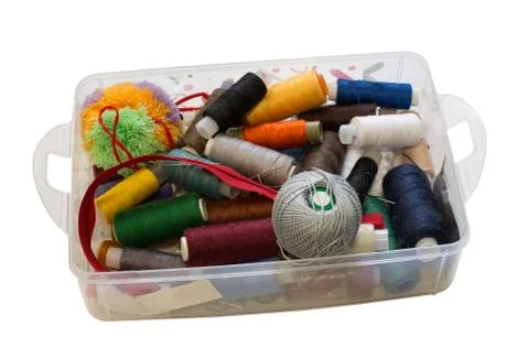 Threads of different types and colors Stock Photos