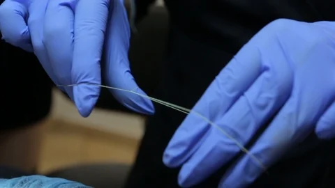 The Threads Eyebrows Stock Footage 104369623