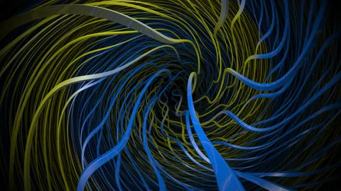 Threads Flexing Blending Into Distance Strings Ties Stock Footage 139738336