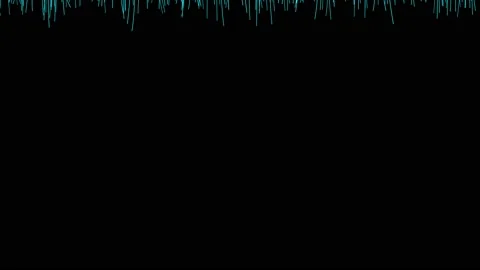 Threads growing in different directions in blue on a black background. Video stock 121724779