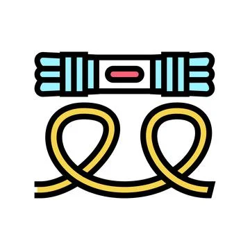 Threads knitting color icon vector illustration Illustrazione stock