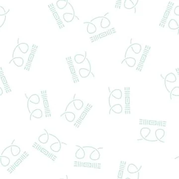 Threads knitting glyph seamless pattern 库存插图