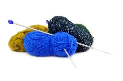Threads for knitting Stock Photos